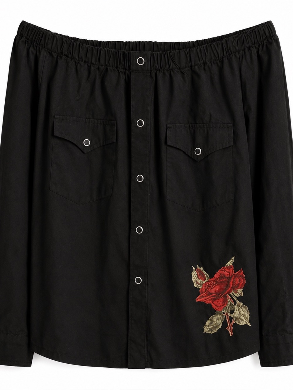 Rodeo Quincy Black Off-Shoulder top
NWT Western Country Girl Bikergirl Blokgirl